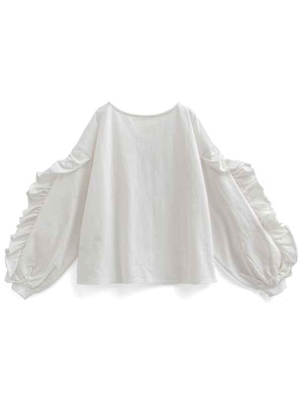 フリルスリーブトップス