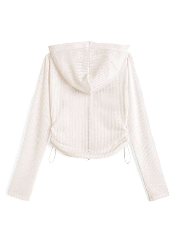 ロゴダブルジップシアーリブパーカー[ru1275] | レディース