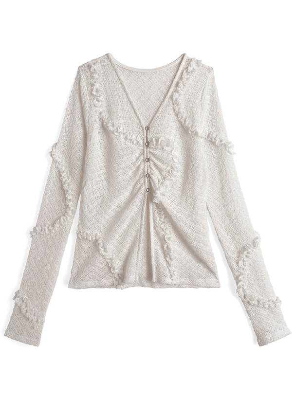 フリルレースカーディガン[ru1276] | レディースファッション通販の