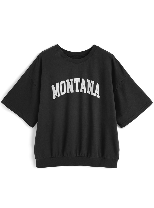 ロゴプリントスウェットトップス