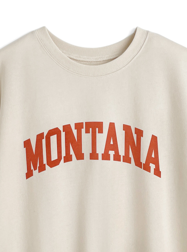 ロゴプリントスウェットトップス