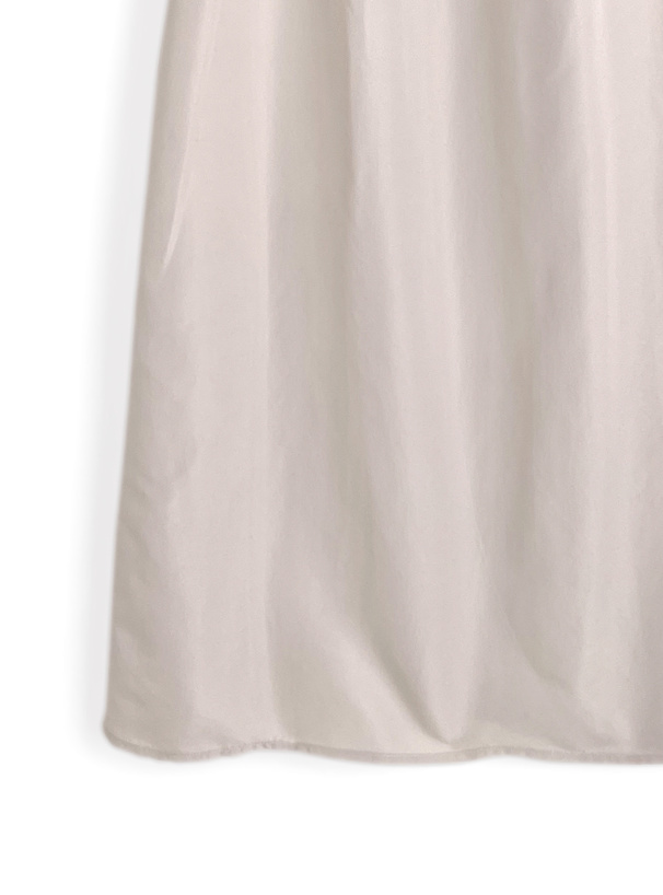 シャギーニットトップス×キャミワンピースセットアップ