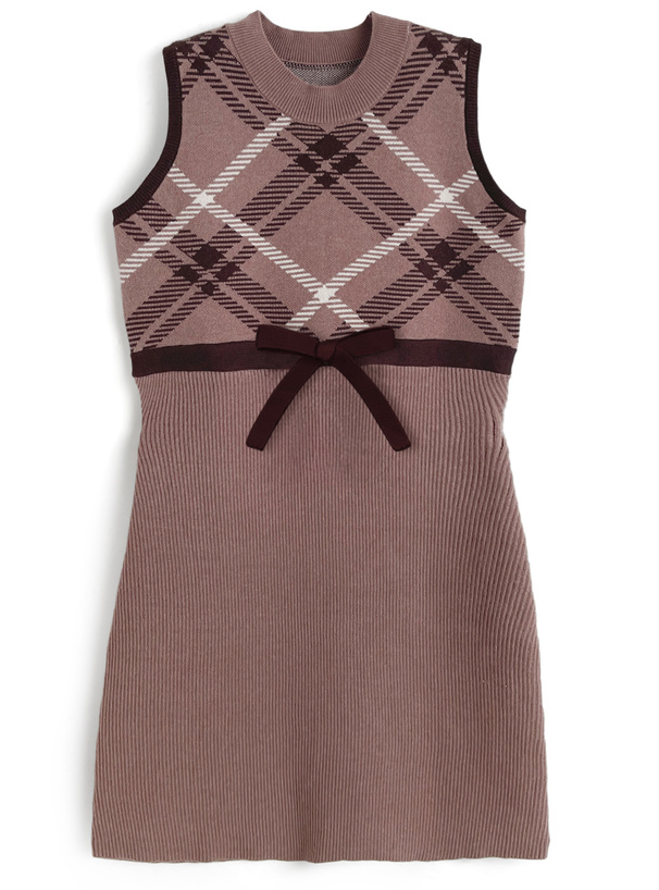 Burberry✨ミニワンピース ウール チェック ノースリーブ BURBERRY バーバリー ワンピース ノースリーブ コットンノバ