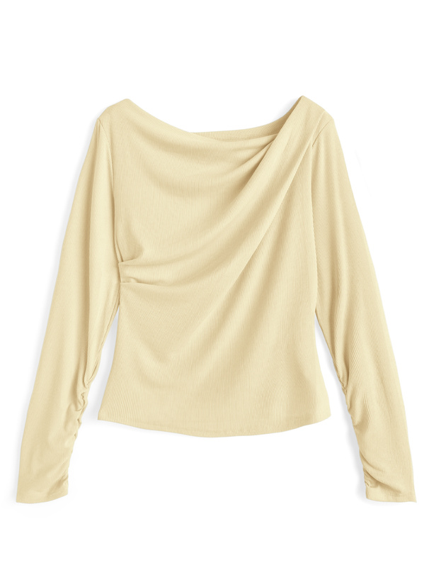 テレコドレープタックトップス