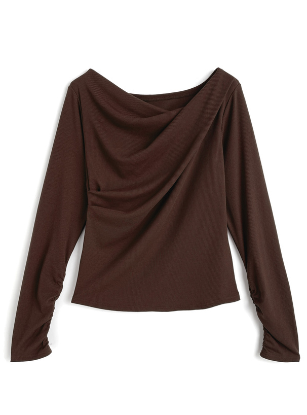 テレコドレープタックトップス