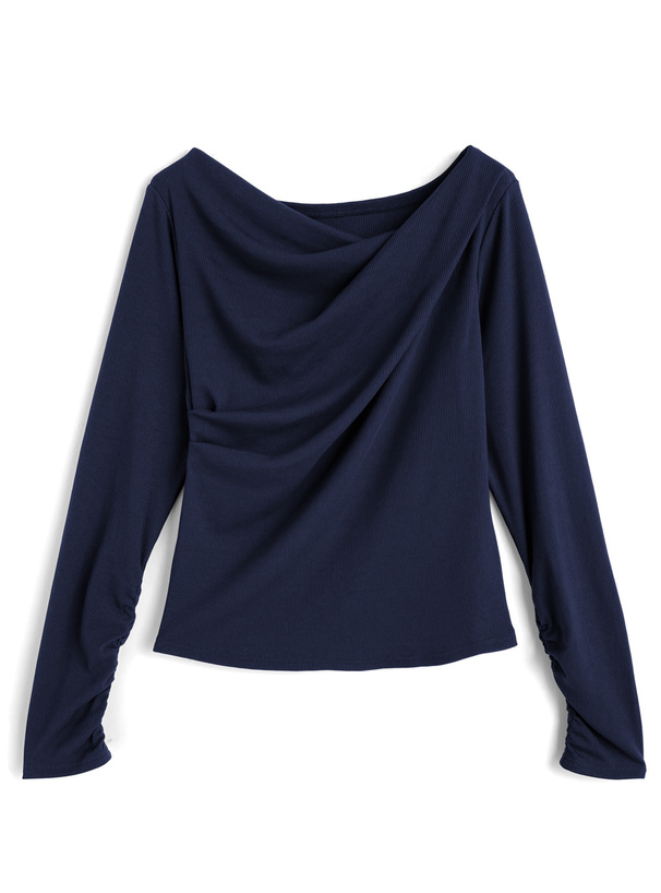 テレコドレープタックトップス