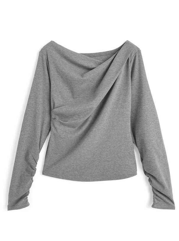 テレコドレープタックトップス