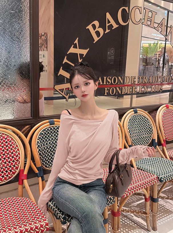 テレコドレープタックトップス