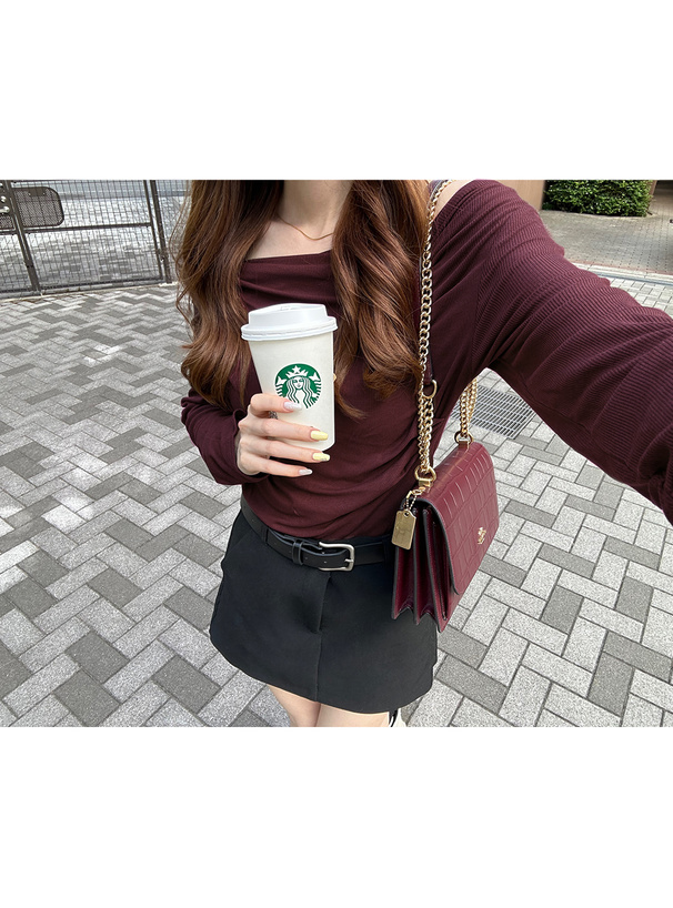 テレコドレープタックトップス