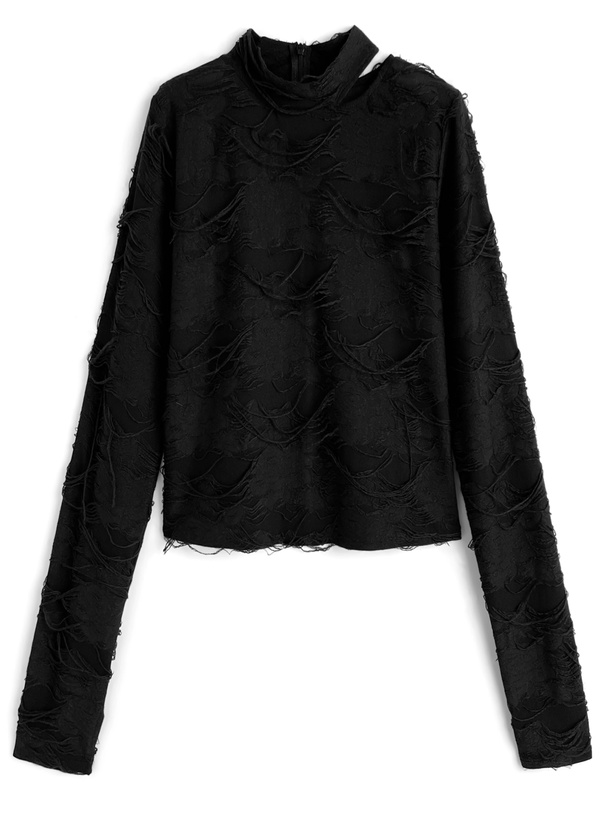 フラワーダメージデザイントップス[ru1307] | レディース