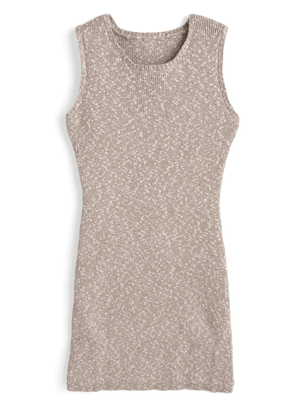 ニットカーディガン×ノースリーブミニワンピースセットアップ[ru1315