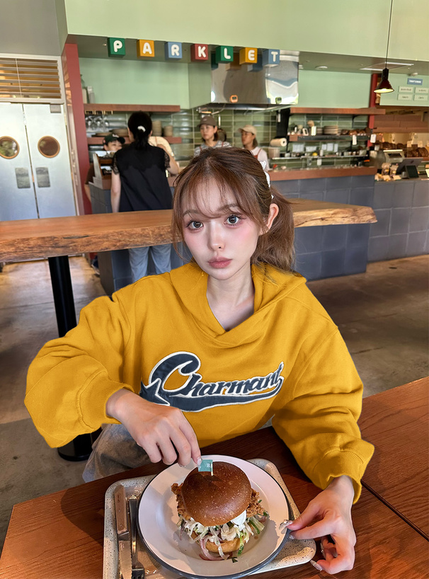 bRoceL オーダー品 ロゴスウェットパーカー[ru1316] | レディースファッション通販