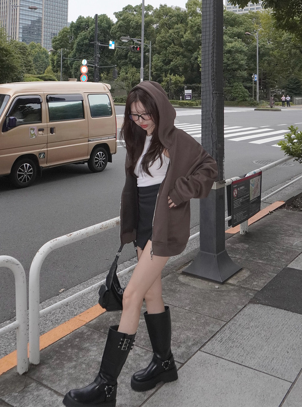 オーバーサイズスウェットパーカー