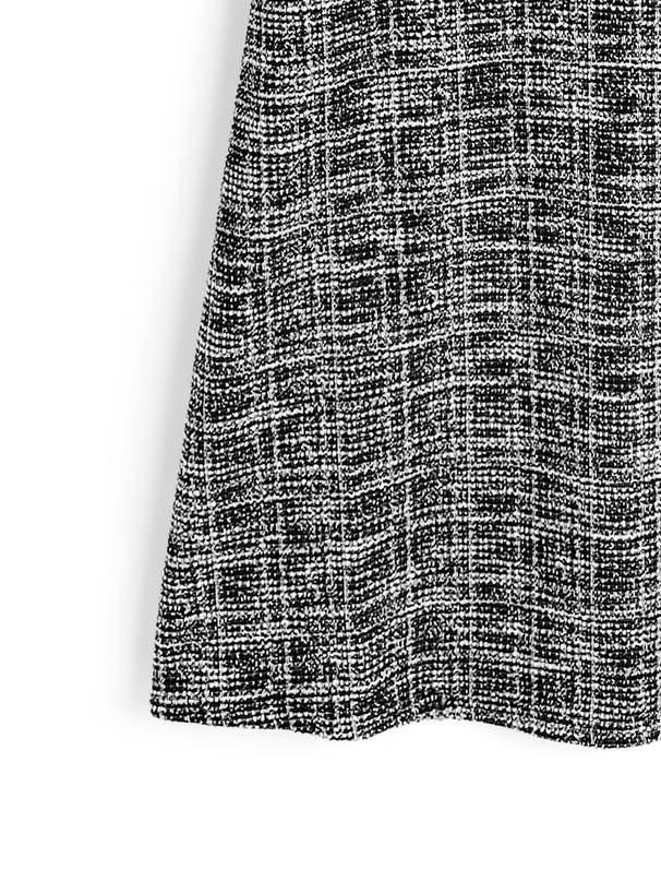 カットツイードノースリーブロングワンピース