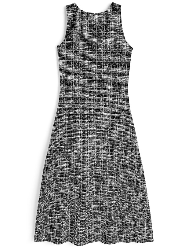 カットツイードノースリーブロングワンピース