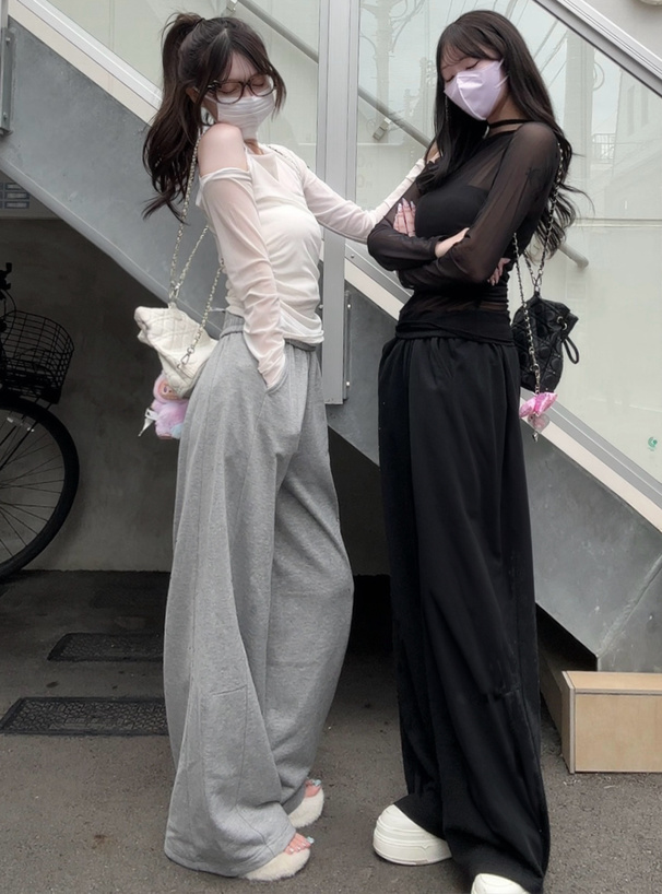 裏起毛カーブラインスウェットパンツ