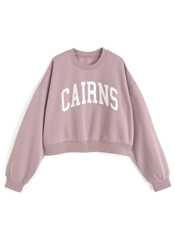 ロゴ刺繍スウェットトップス