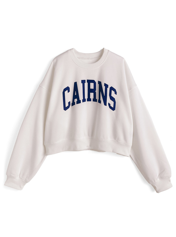 ロゴ刺繍スウェットトップス