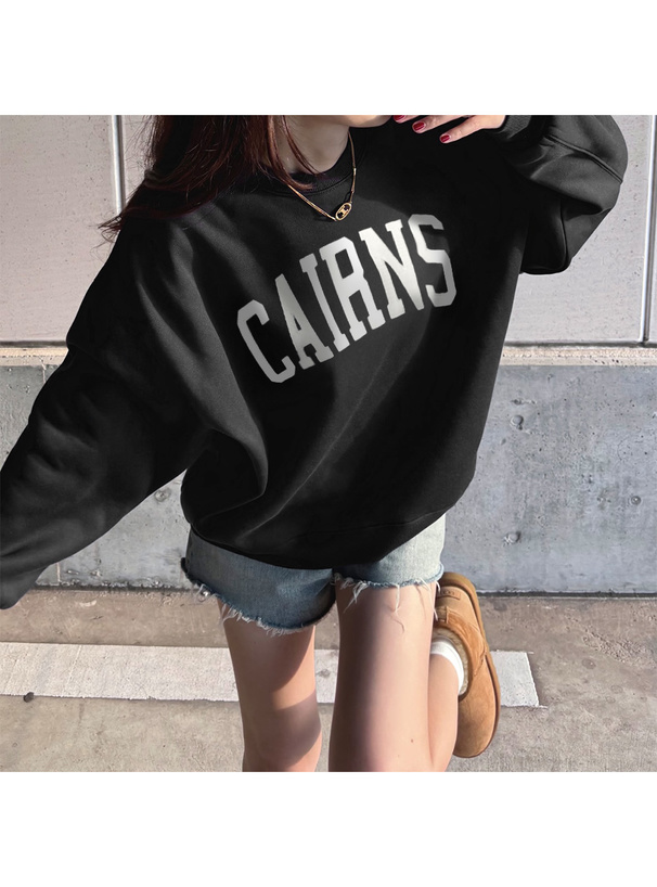 ロゴ刺繍スウェットトップス