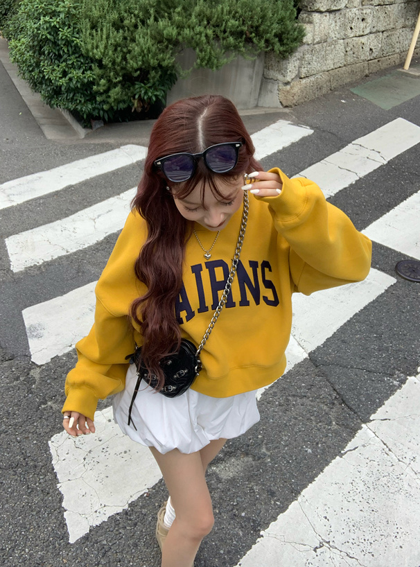 ロゴ刺繍スウェットトップス