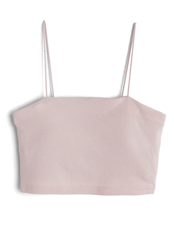 カップ付きショート丈キャミソール