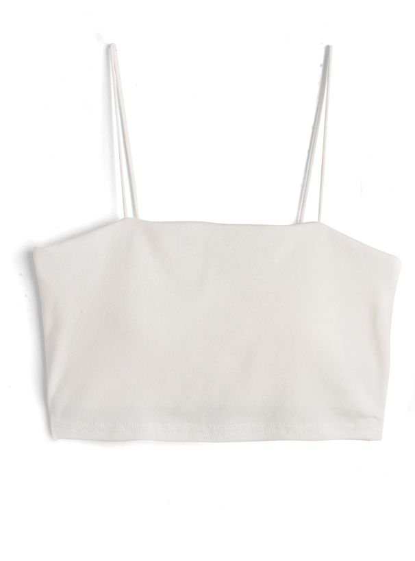 カップ付きショート丈キャミソール