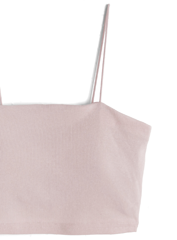 カップ付きショート丈キャミソール