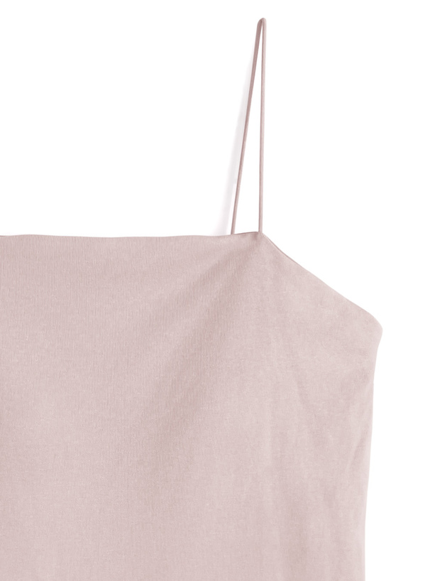 カップ付きナローストラップキャミソール