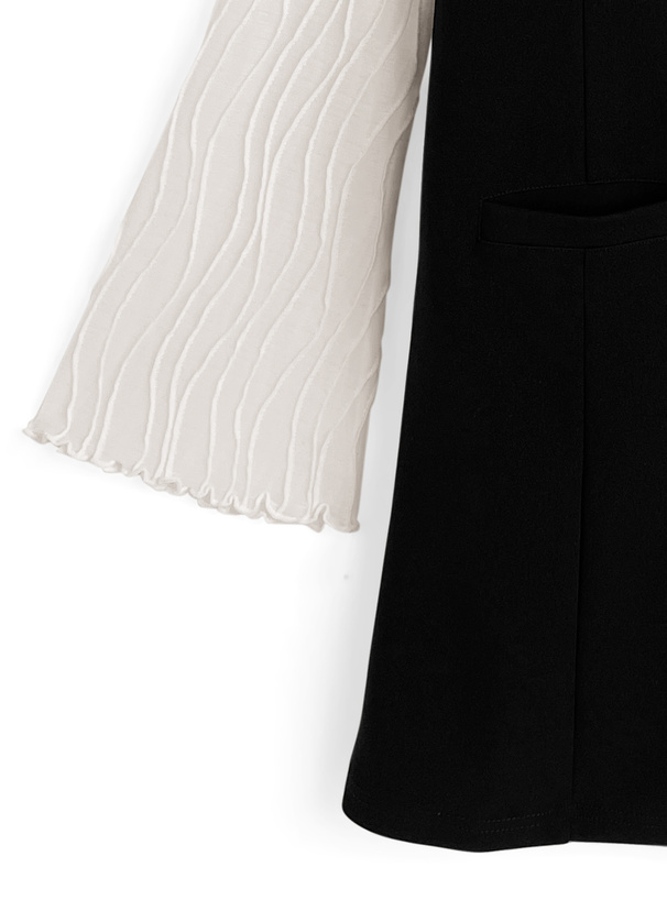 シアートップス×ジャンパースカートセットアップ