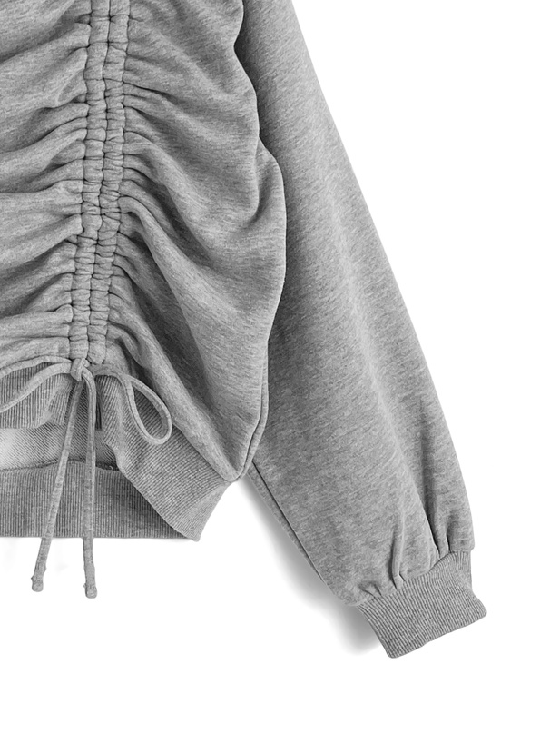 ドロストリボンスウェットトップス