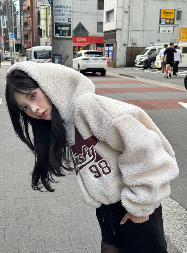 新品タグ付きRILYボアパーカー wjk reluxe パーカー mpa3878-paisley pattern boa fleece parka ボア