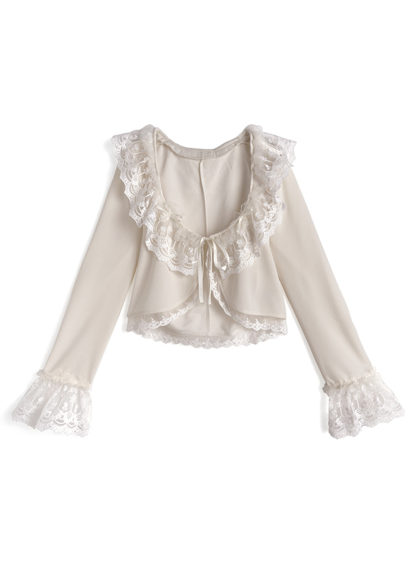 レースフリルボレロ[ru1351] | レディースファッション通販のグレイル