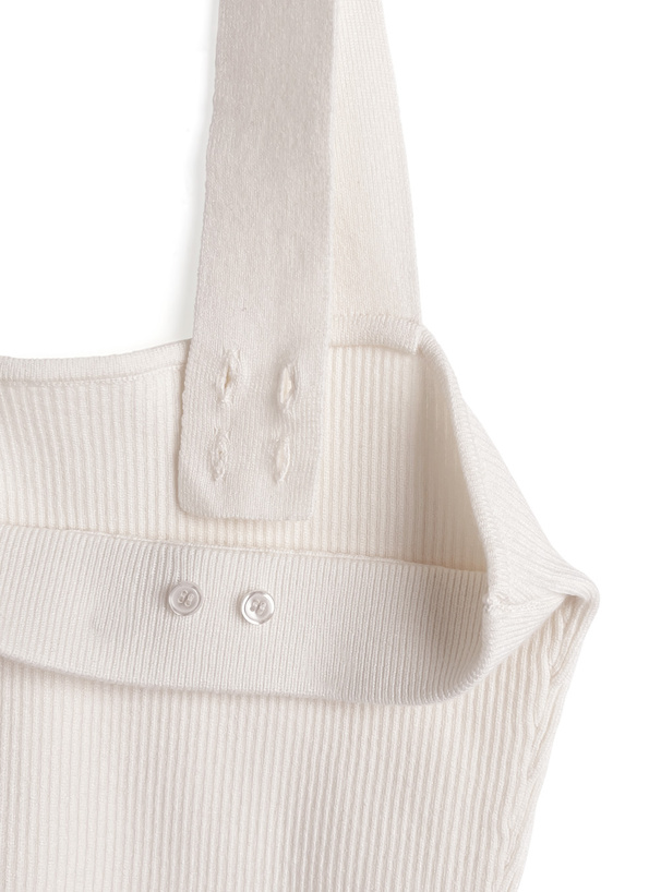 フリンジツイードカーディガン×リブミニワンピースニットセットアップ