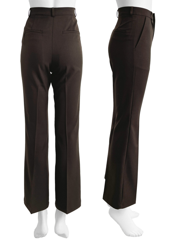 センタープレスタックフレアパンツ