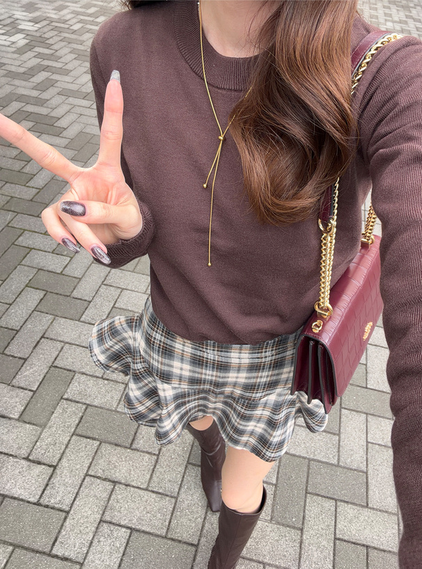 クルーネックニットトップス[ru1368] | レディースファッション通販の