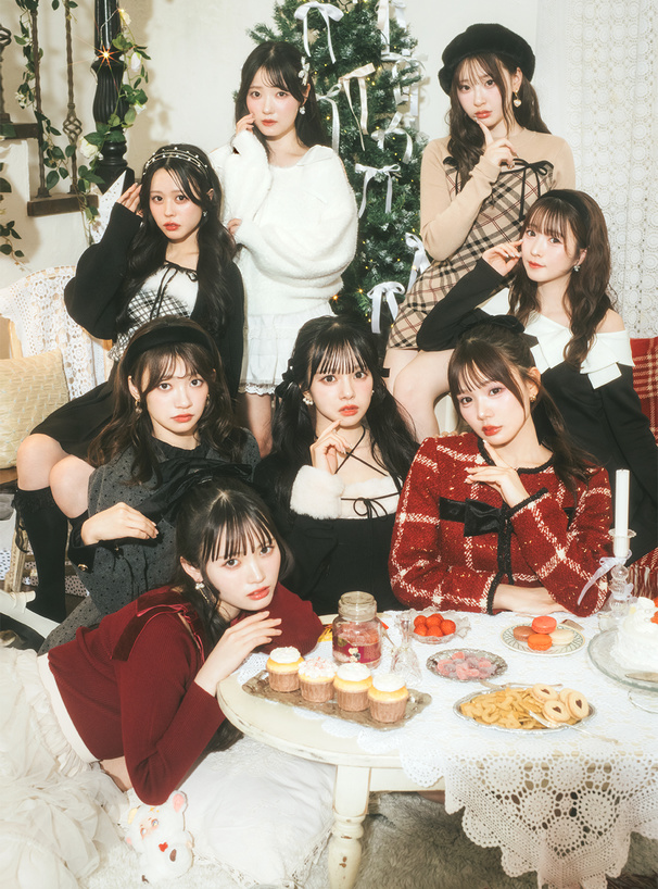 チェック柄フロントオープンリボンニットミニワンピース[ru1372