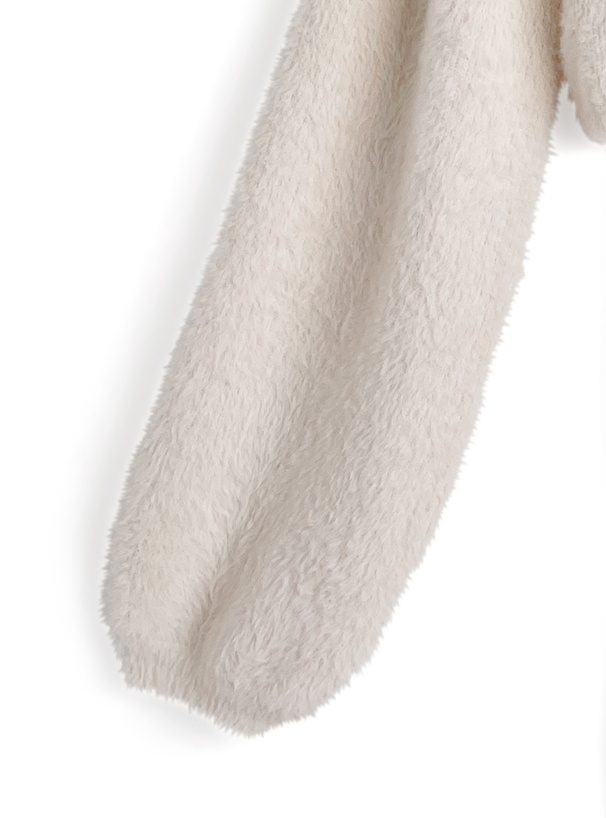 リボンシャギーボレロ×ミニワンピースニットセットアップ