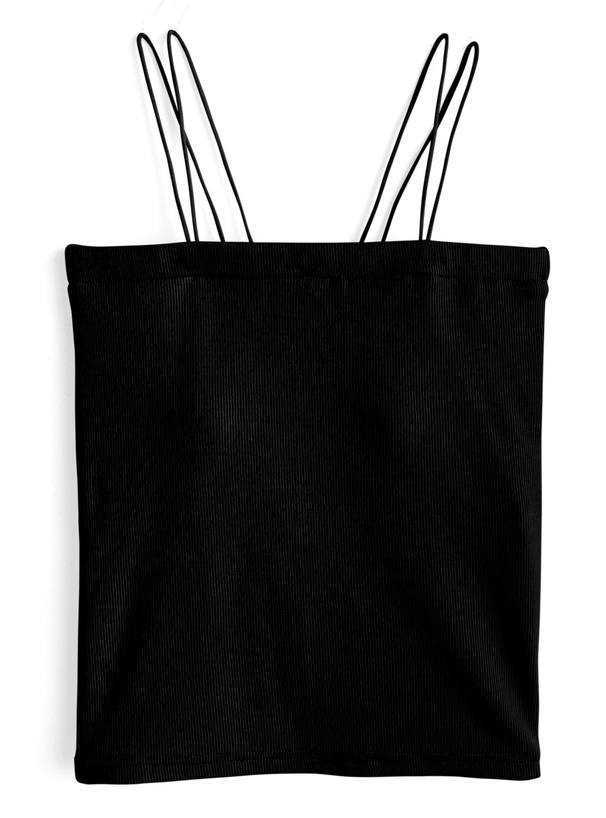 カップ付きダブルストラップキャミソール[ru1400]