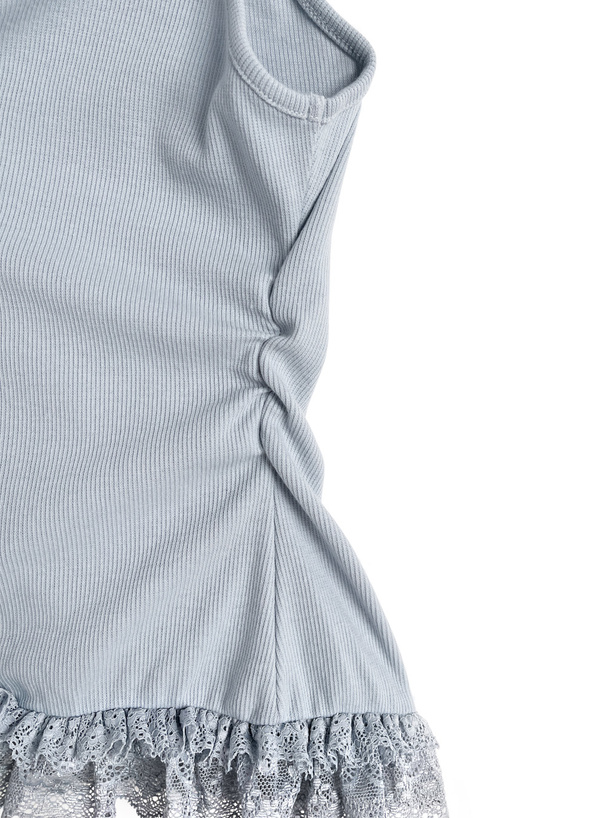 パールレースフリルキャミソール