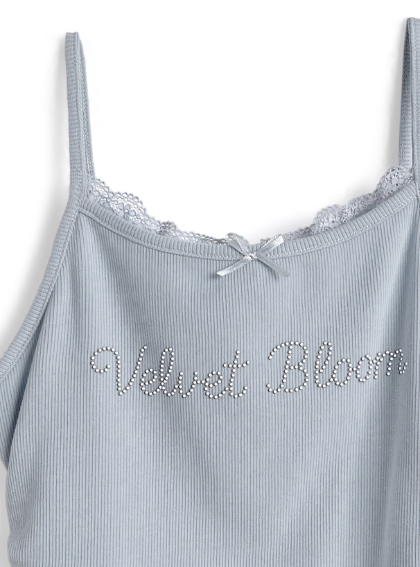 パールレースフリルキャミソール