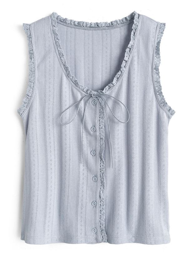 フリルリボンタンクトップ