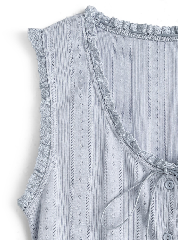 フリルリボンタンクトップ