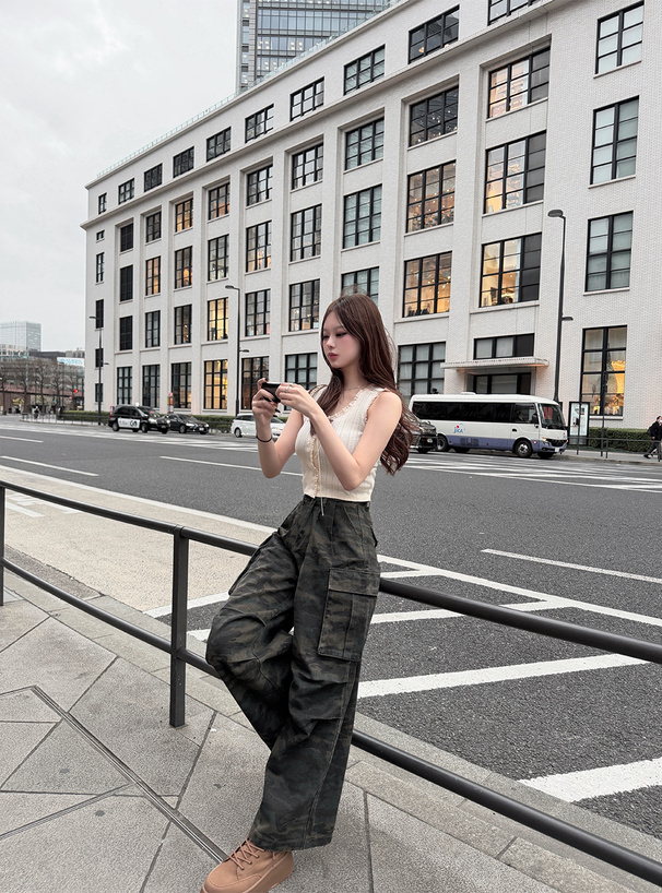 フリルリボンタンクトップ