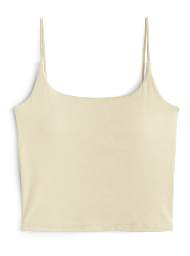 カップ付きショート丈キャミソール