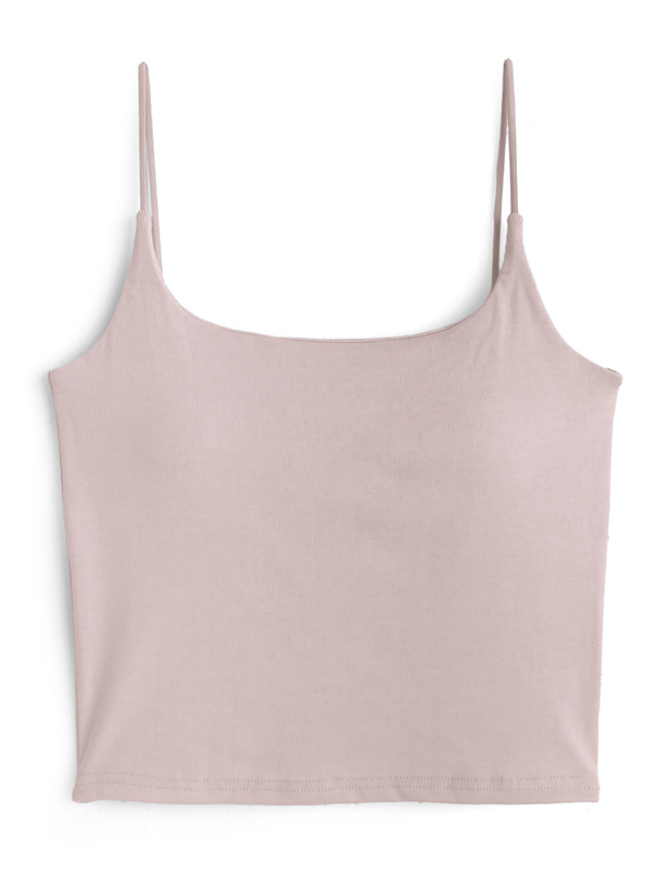 カップ付きショート丈キャミソール