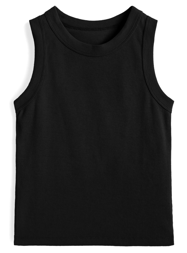 リブタンクトップ