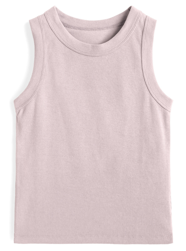 リブタンクトップ