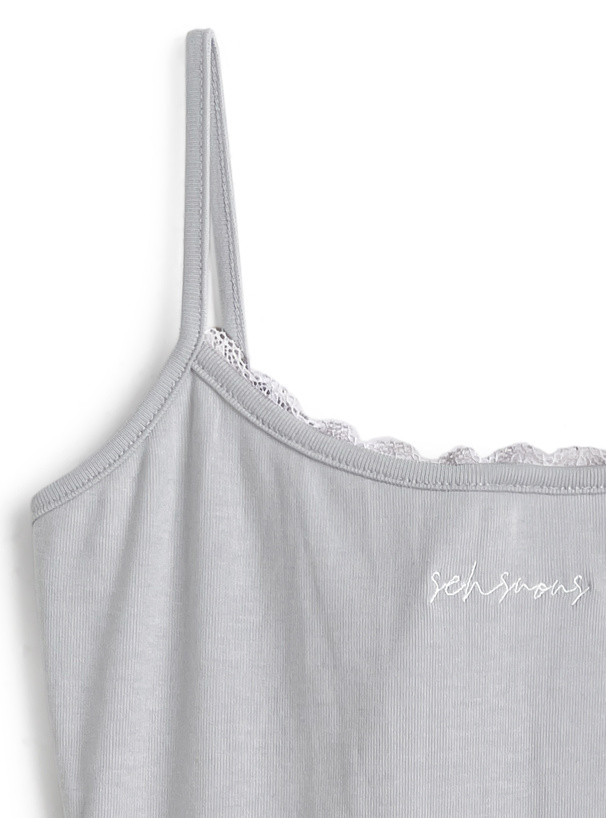 チュールレースドッキングキャミソール