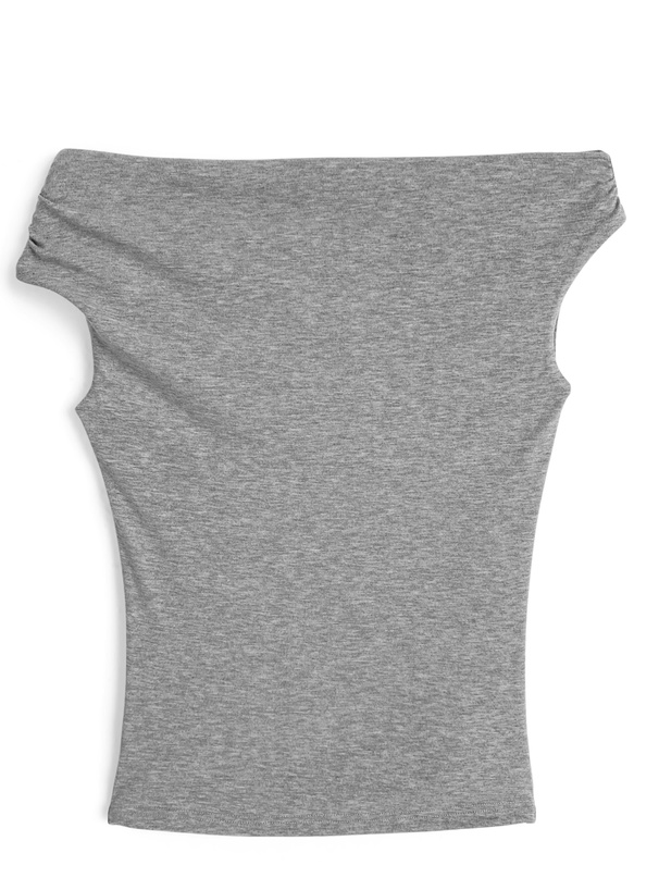 タイ付きオフショルダートップス