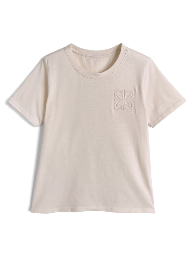 エンボスロゴTシャツ